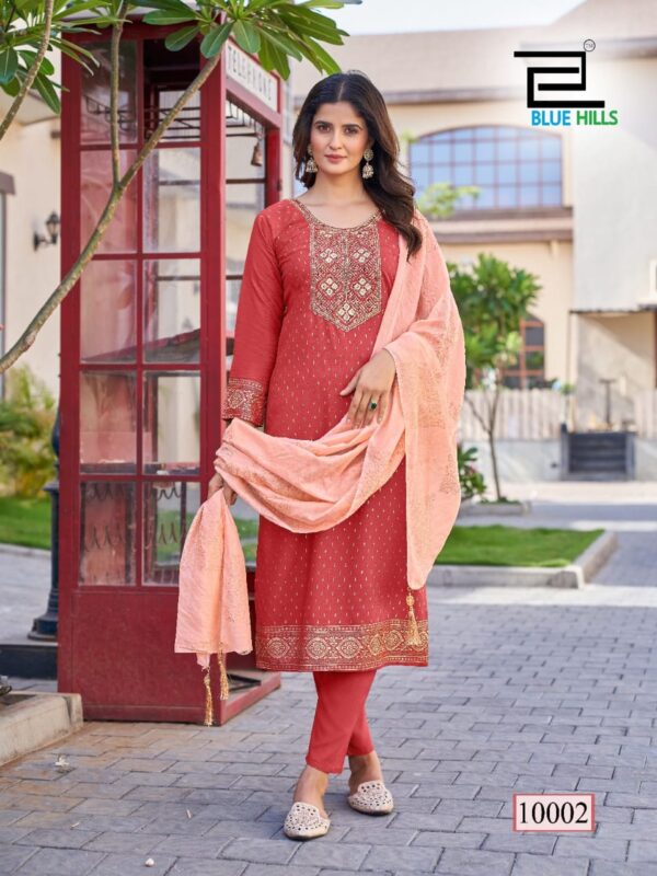 MAHATI Rayon Salwar Suits with Dupatta   - Peach