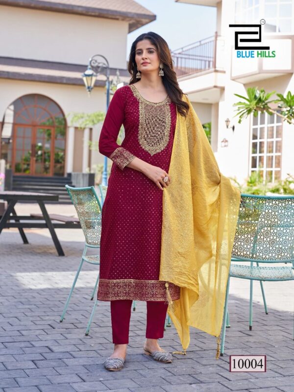 MAHATI Rayon Salwar Suits with Dupatta   - Maroon