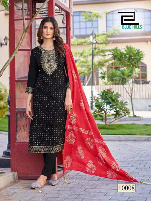 MAHATI Rayon Salwar Suits - Black