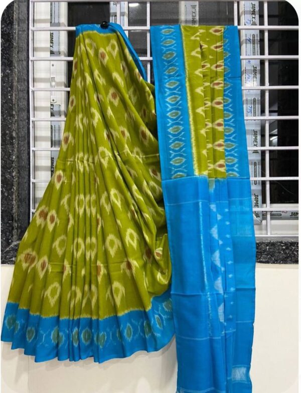 Handloom Ikkat Linen Saree