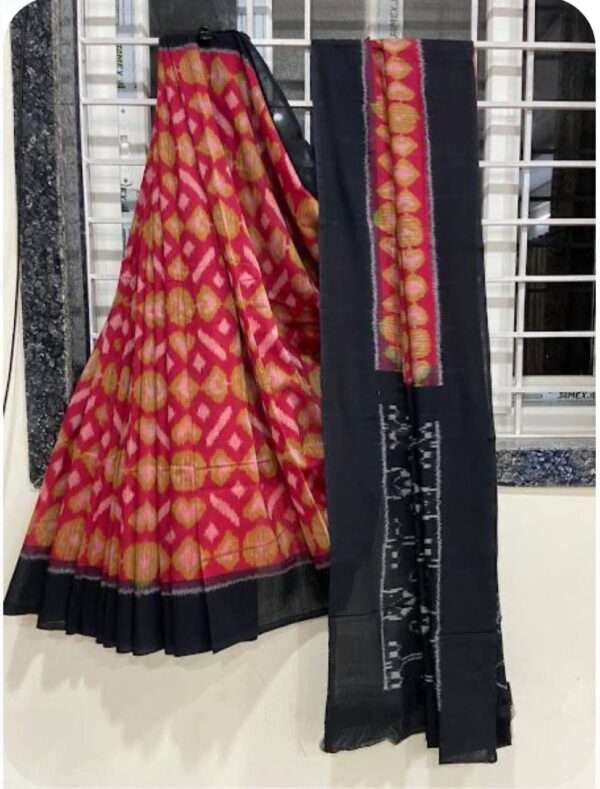 Handloom Ikkat Linen Saree