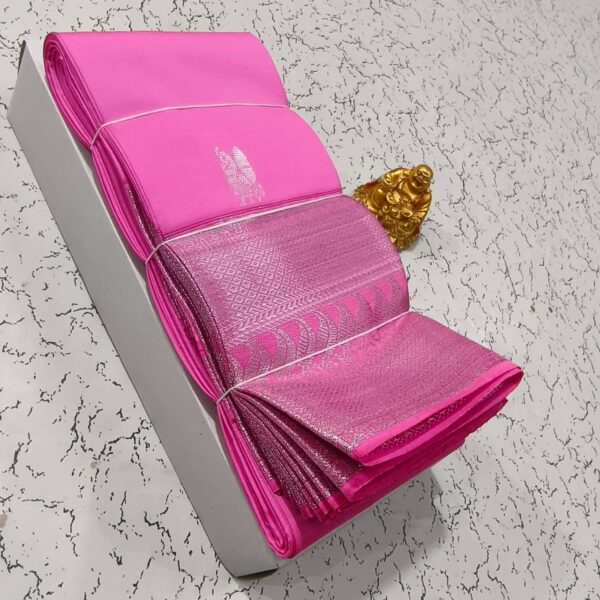 Kanjivaram Handloom Soft Silk Saree - Pink