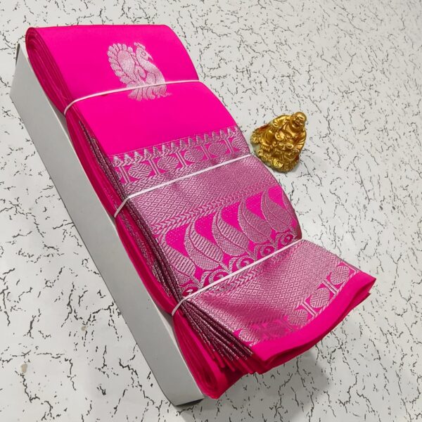 Kanjivaram Handloom Soft Silk Saree - Pink