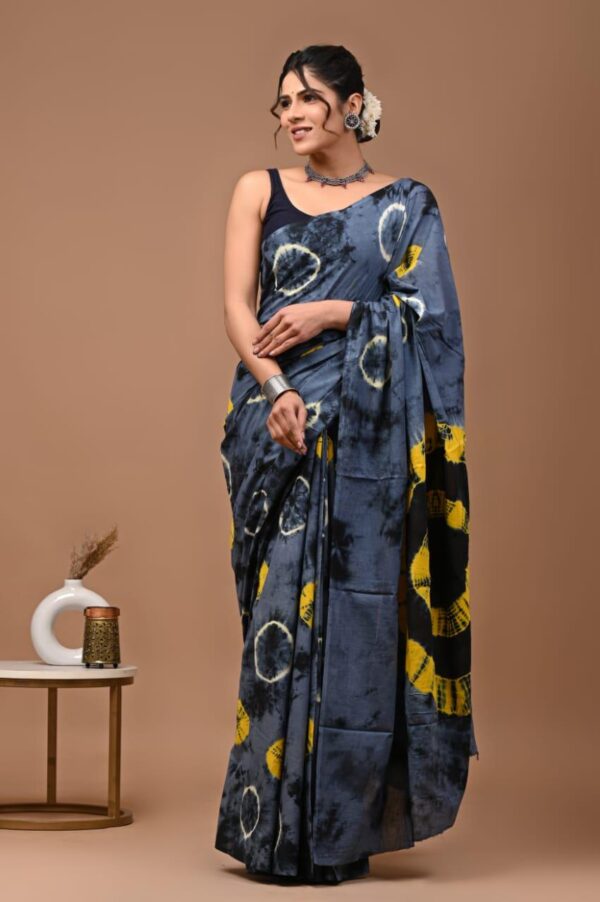 MAHATI Pure Cotton Saree - Blue