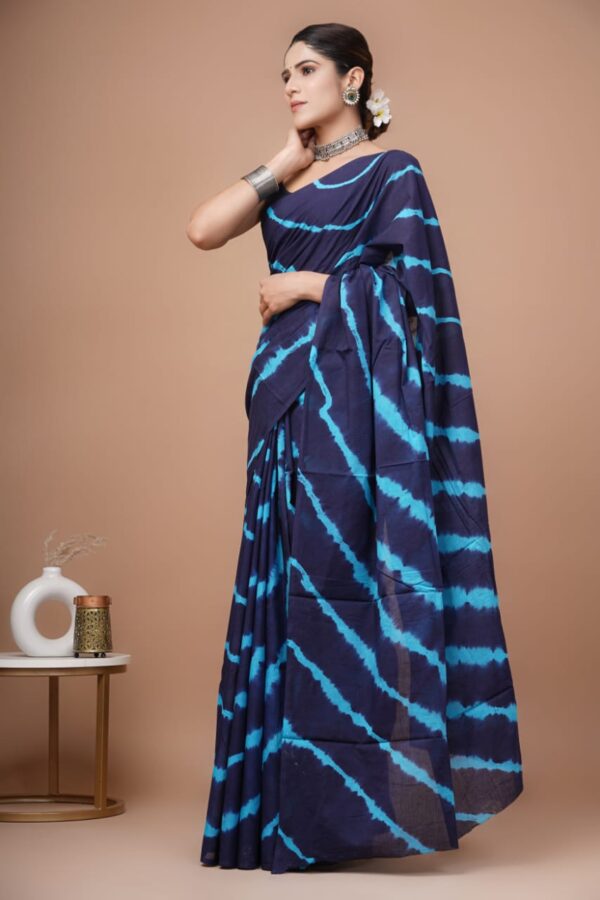 MAHATI Pure Cotton Saree - Blue