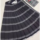 Pure Cotton Mulmul Saree - Black