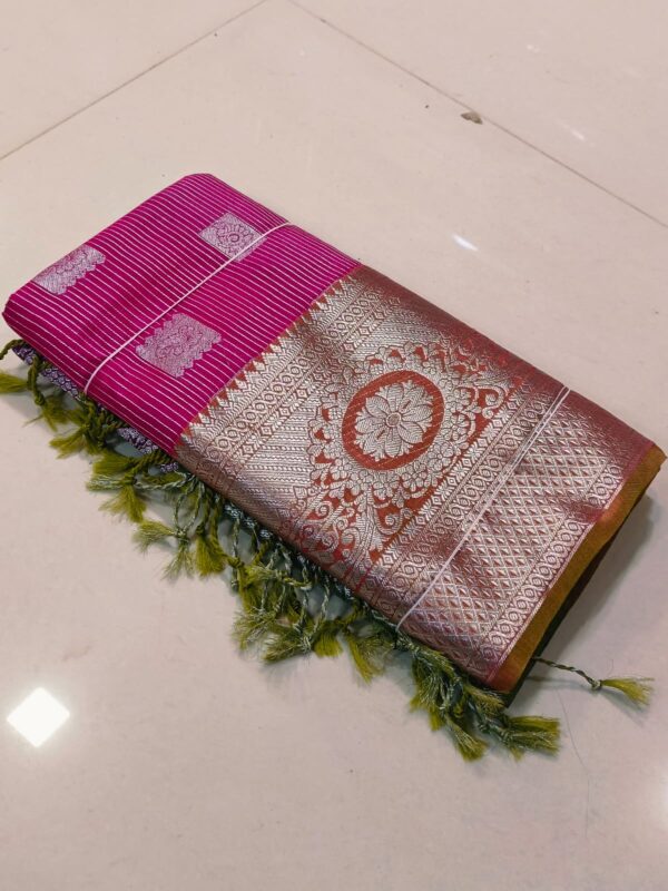 Kanjivaram Handloom Soft Silk Saree - Pink