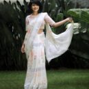 Floral Printed Soft Linen Saree