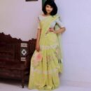 Floral Printed Soft Linen Saree