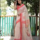 Floral Printed Soft Linen Saree