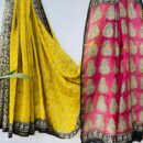 Chanderi Silk Saree - Hand Block Print