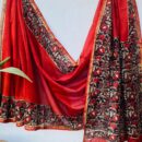 Chanderi Silk Saree - Hand Block Print
