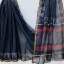 Chanderi Silk Saree - Hand Block Print