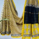 Chanderi Silk Saree - Hand Block Print