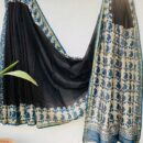Chanderi Silk Saree - Hand Block Print