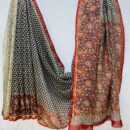 Chanderi Silk Saree - Hand Block Print