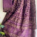 Cotton Silk Saree - Hand Block Print
