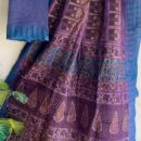 Cotton Silk Saree - Hand Block Print