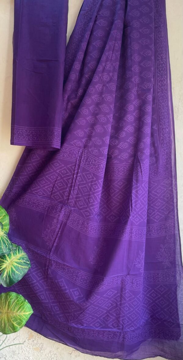 Jaipur Cotton Mulmul Saree