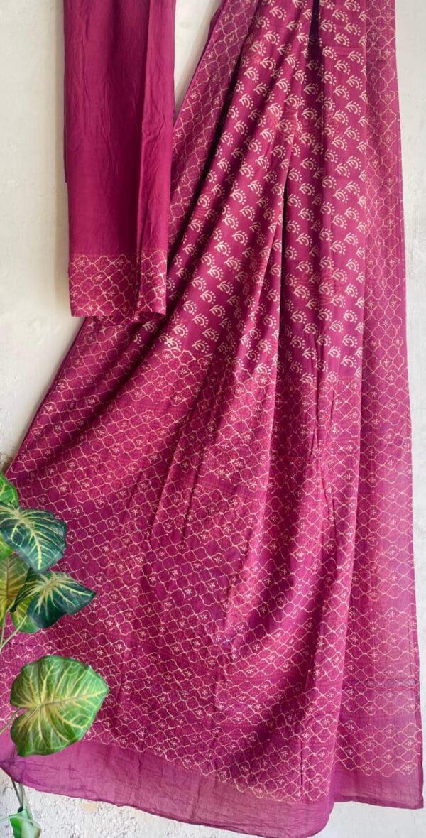 Jaipur Cotton Mulmul Saree