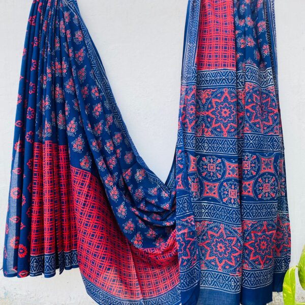 Jaipur Cotton Mulmul Saree