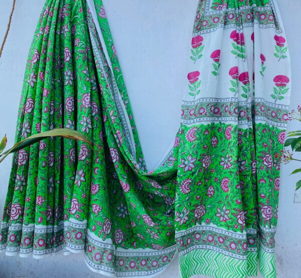 Jaipur Cotton Mulmul Saree