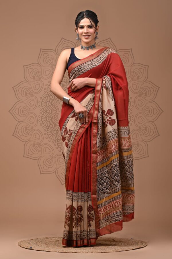 Maheshwari Silk Saree