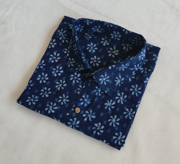 Hand Block Printed Pure Cotton Men's Shirt