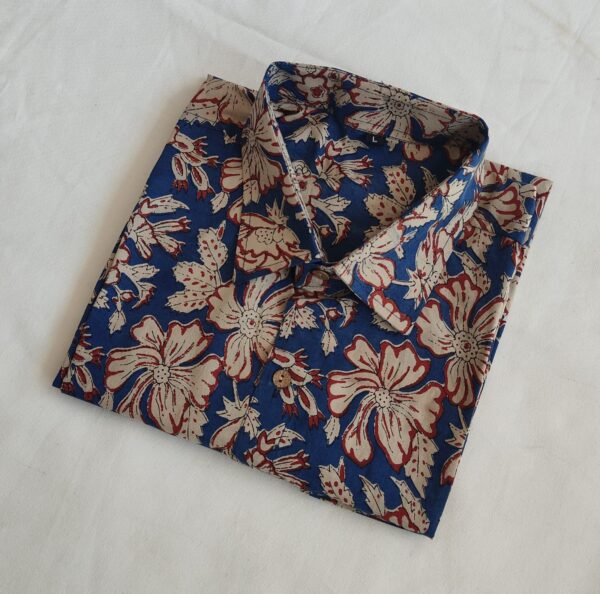 Hand Block Printed Pure Cotton Men's Shirt