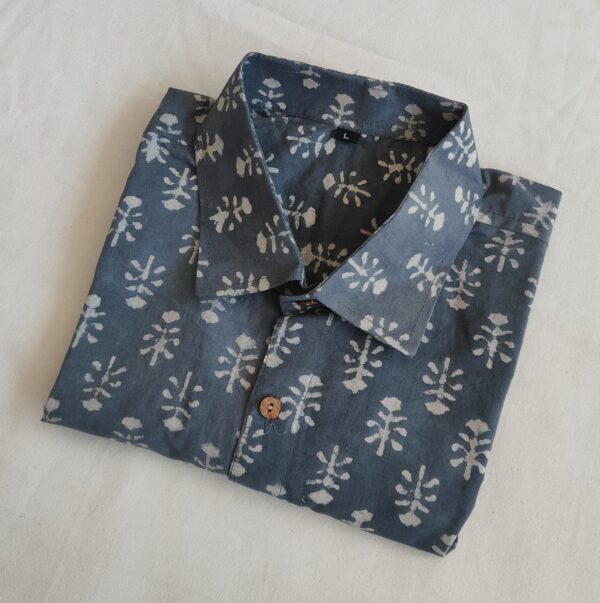 Hand Block Printed Pure Cotton Men's Shirt