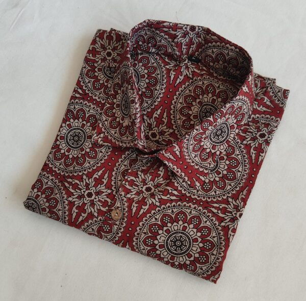 Hand Block Printed Pure Cotton Men's Shirt