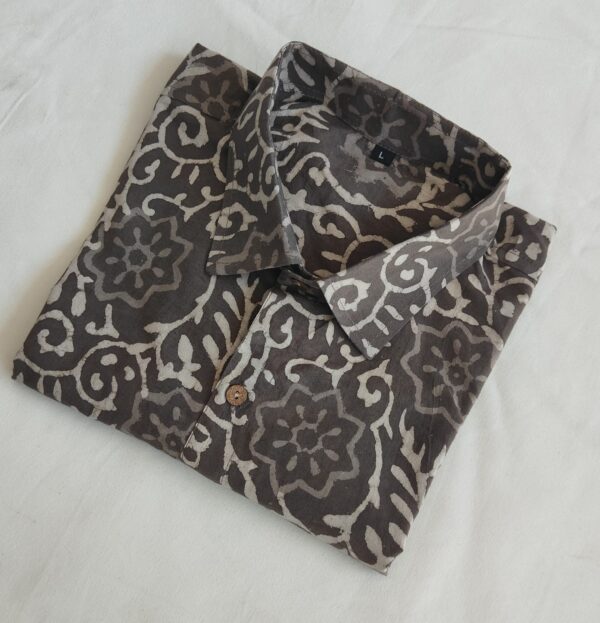 Hand Block Printed Pure Cotton Men's Shirt