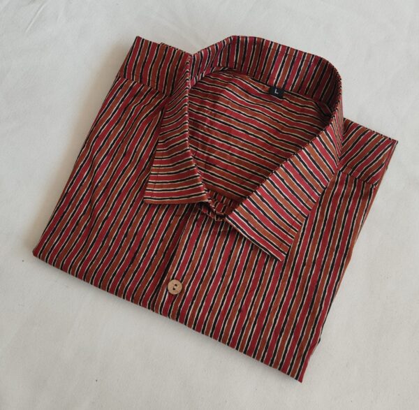 Hand Block Printed Pure Cotton Men's Shirt