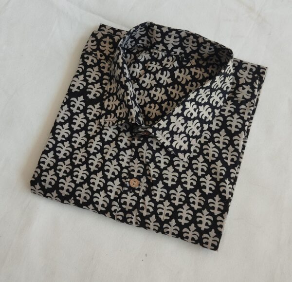 Hand Block Printed Pure Cotton Men's Shirt