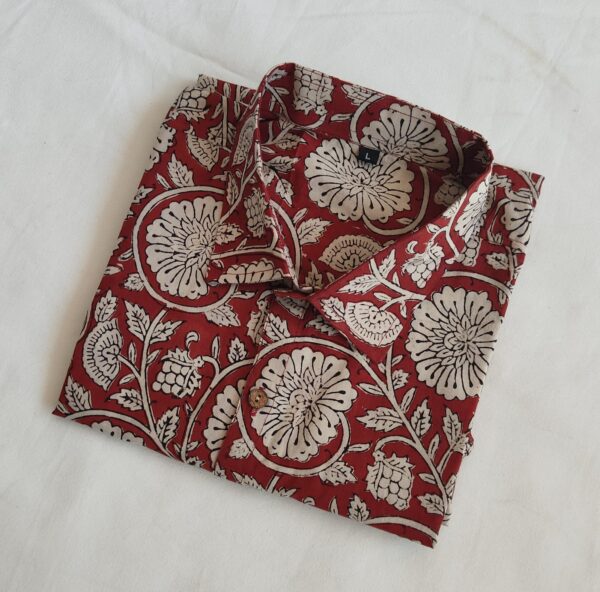 Hand Block Printed Pure Cotton Men's Shirt