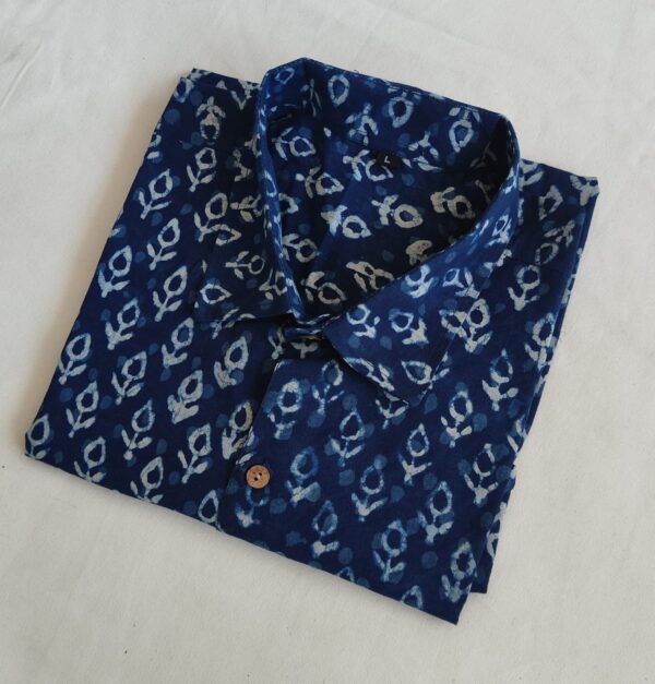 Hand Block Printed Pure Cotton Men's Shirt