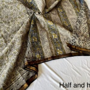 Kota Doria Saree - green