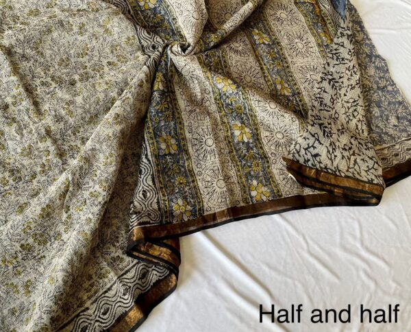 Kota Doria Saree - green