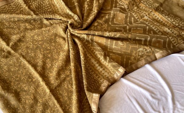 Kota Doria Saree - green