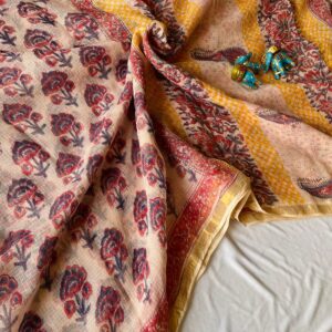 Kota Doria Saree - pink