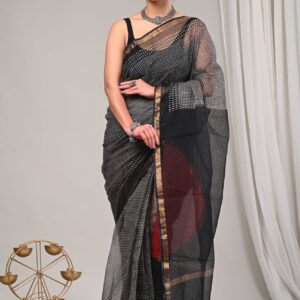 Kota Doria Saree - blue