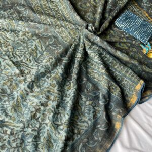 Kota Doria Saree - blue