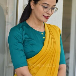 Pure Cotton Mulmul Saree - Yellow