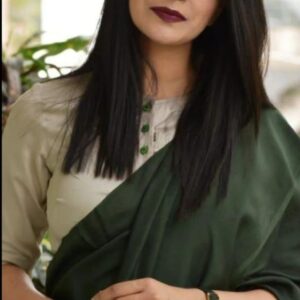 Pure Cotton Mulmul Saree - Green