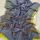Pure Cotton Handloom Saree - Grey
