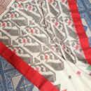 Pure Khadi Cotton Tant Jamdani Handloom Saree - Grey