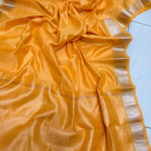 Mangalgiri Pure Silk Saree - Yellow