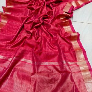 Mangalgiri Pure Silk Saree - Red