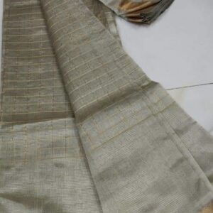 Tussar Silk Saree - Green