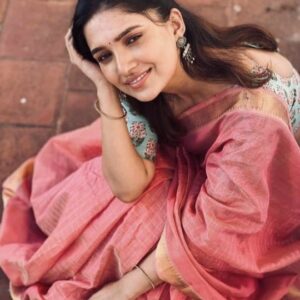 Tussar Silk Saree - Peach